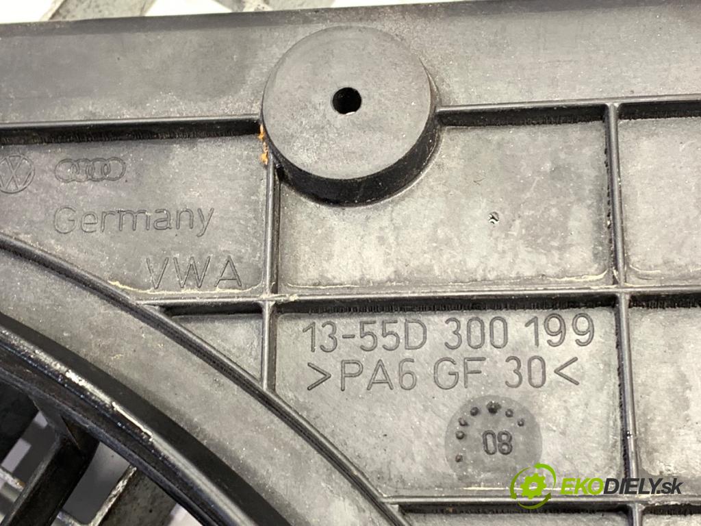 VW PASSAT CC B6 coupe 2008 103 kW 2.0 TDI 1968 ventilátor chladiče 1K0121207BC (Ventilátor)