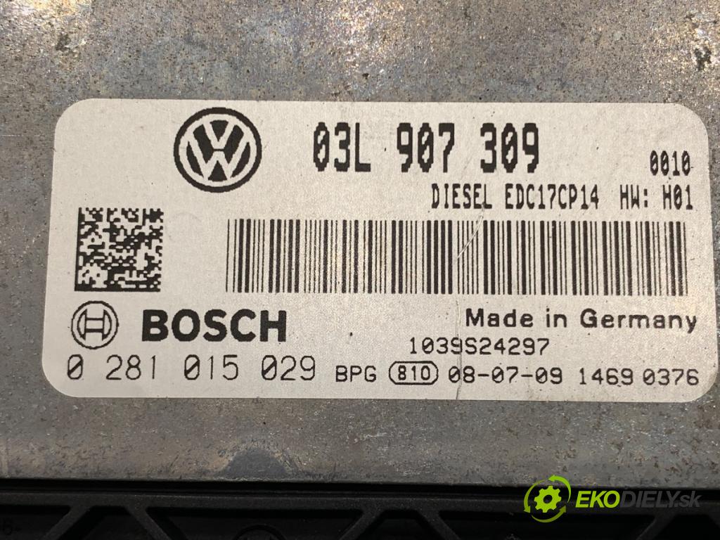 VW PASSAT CC B6 coupe 2008 103 kW 2.0 TDI 1968 riadiaca jednotka Motor 03L907309 (Riadiaca jednotka)