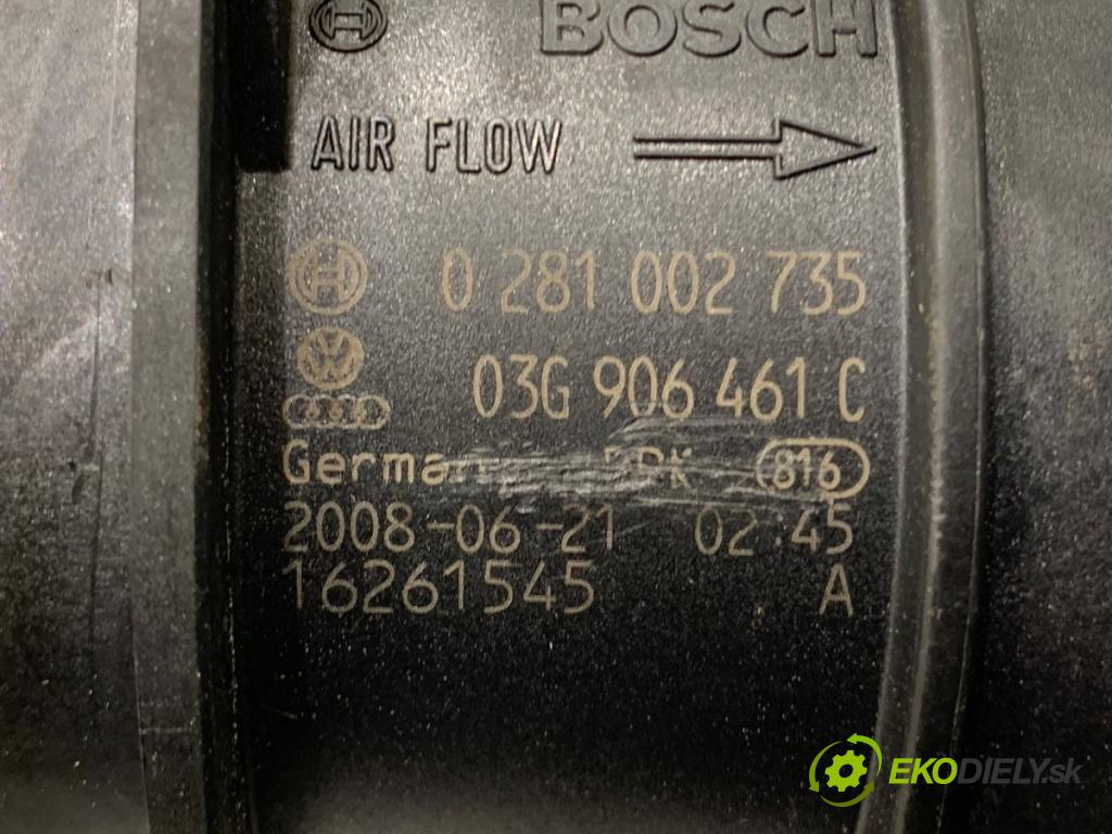 VW PASSAT CC B6 coupe 2008 103 kW 2.0 TDI 1968 Váha vzduchu 03G906461C (Váha vzduchu)