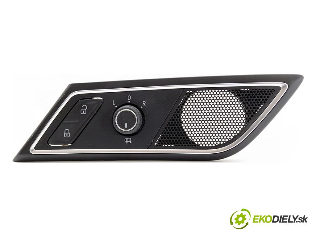 VW GOLF VII Kombi 2015 81 kW 1.6 TDI 1598 Prepínač nastavenia spätných zrkadiel 510959565C (Prepínacie páčky pod volantom)