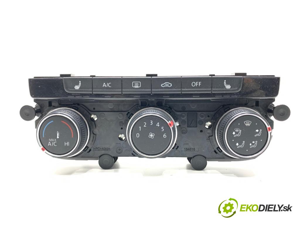 VW GOLF VII Kombi 2015 81 kW 1.6 TDI 1598 Panel ovládania kúrenia 5G0907426AA (Prepínacie páčky pod volantom)