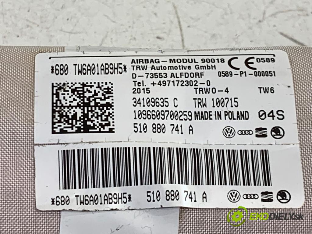 VW GOLF VII Kombi 2015 81 kW 1.6 TDI 1598 stropní levý 510880741A