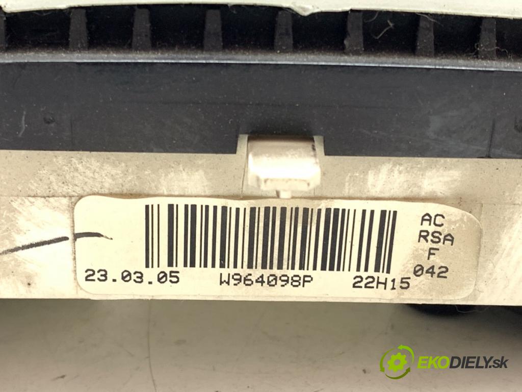 RENAULT TRAFIC II Autobus 2005 99 kW 2.5 dCi 135 (JL0D) 2463 Panel ovládania kúrenia W964098P (Prepínacie páčky pod volantom)