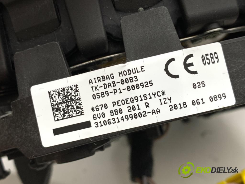SKODA FABIA III liftback 2018 55 kW 1.0 999 AirBag volantu 6V0880201R (Airbag)