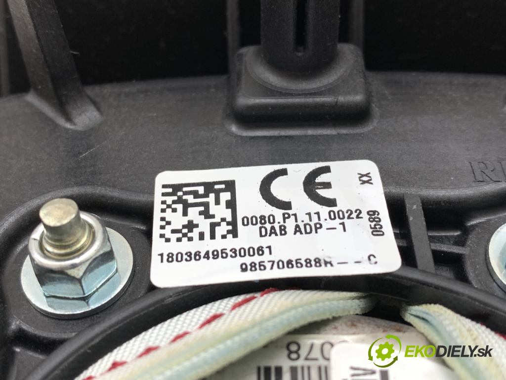 RENAULT CLIO IV liftback 2018 54 kW 1.2 16V 1149 AirBag volantu 985706588R (Airbag)