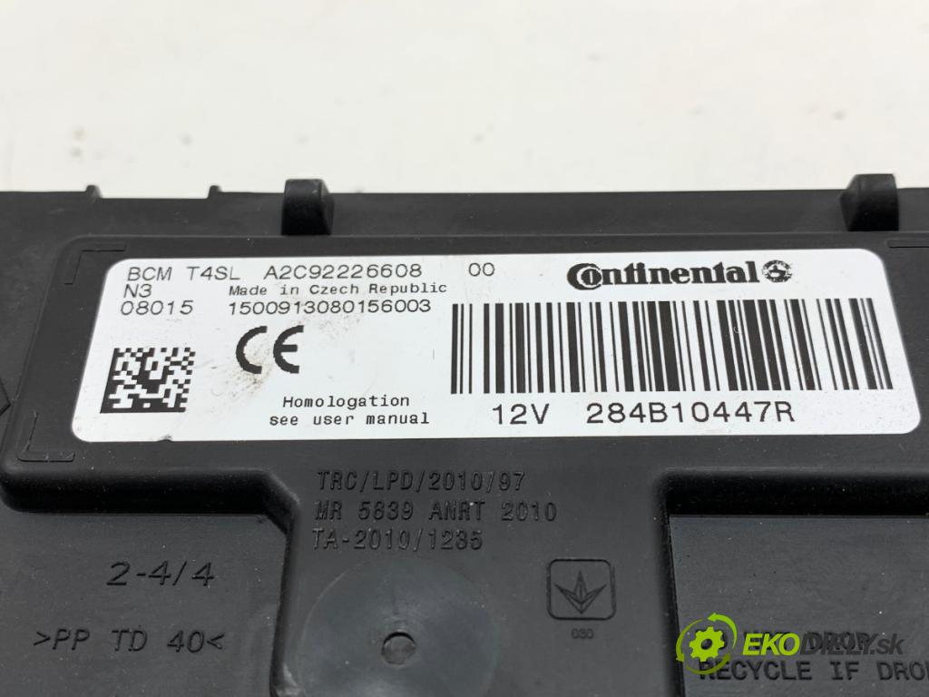RENAULT CLIO IV liftback 2018 54 kW 1.2 16V 1149 Modul BCM 284B10447R (Riadiaca jednotka ostatné)