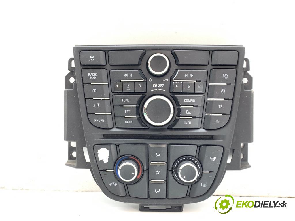 OPEL ASTRA J liftback 2010 81 kW 1.7 CDTI (68) 1686 Panel ovládaní topení radia 13346092