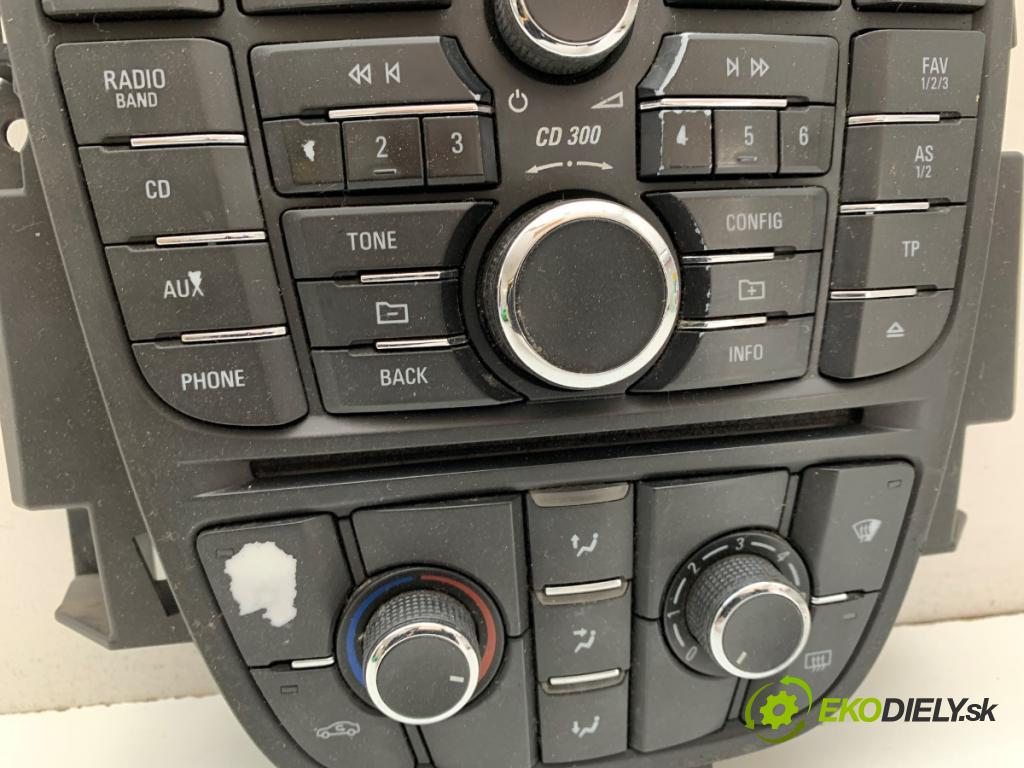 OPEL ASTRA J liftback 2010 81 kW 1.7 CDTI (68) 1686 Panel ovládaní topení radia 13346092