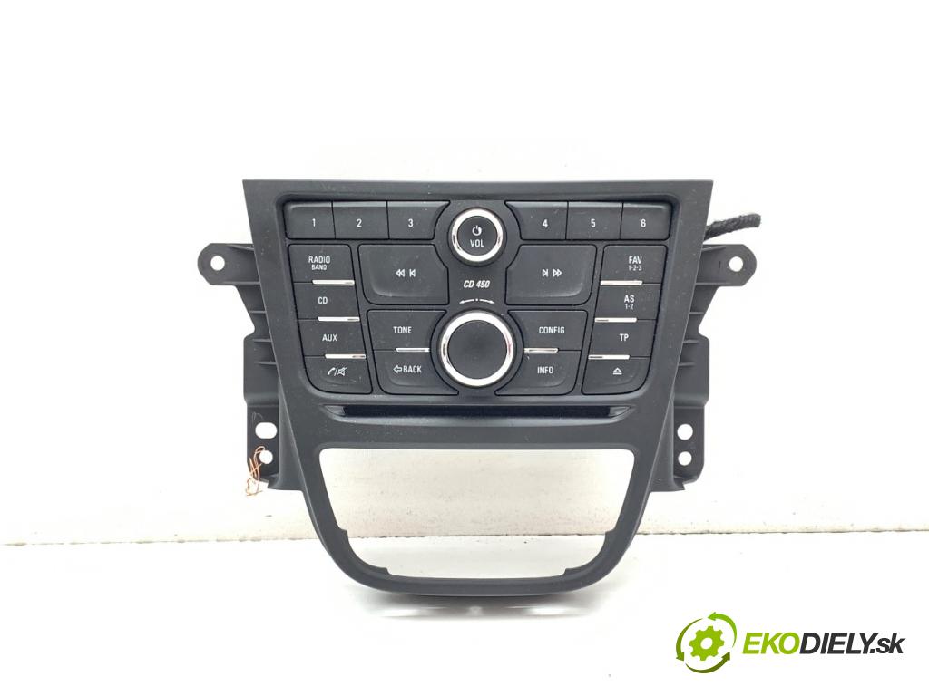 OPEL MOKKA SUV 2014 103 kW 1.4 (_76) 1364 Panel ovládania radia 95363963 (Prepínacie páčky pod volantom)