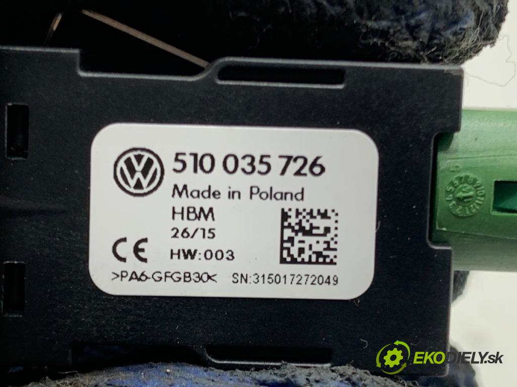 VW GOLF VII Kombi 2015 81 kW 1.6 TDI 1598 HNÍZDO: USB 510035726