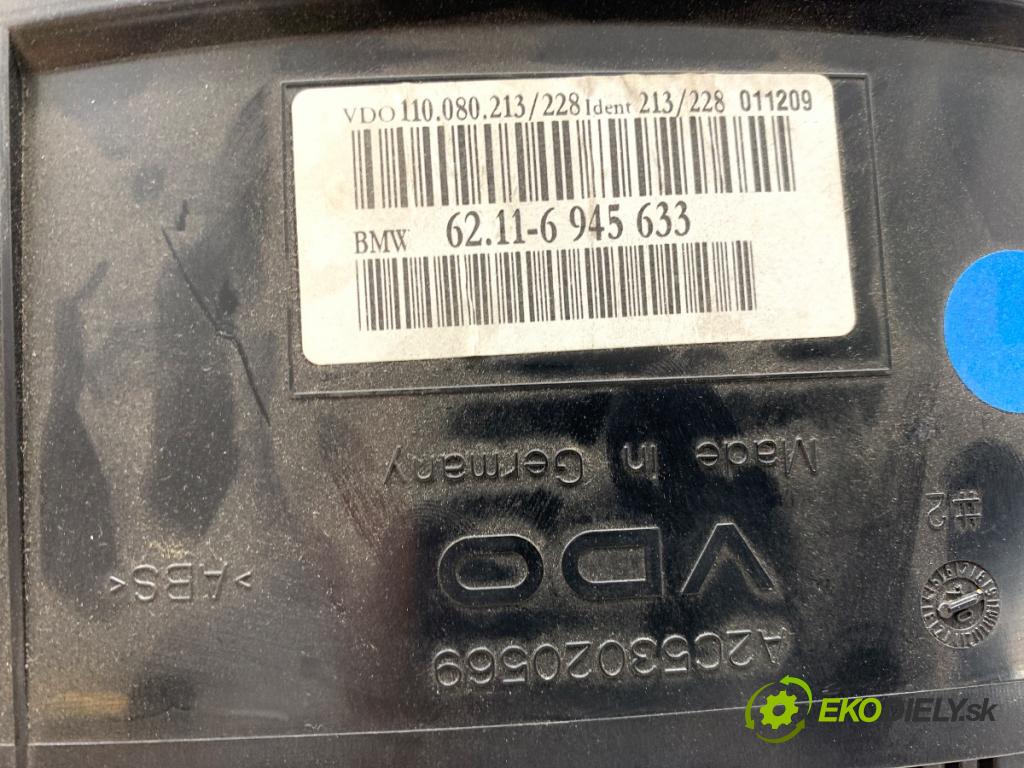 BMW E60 sedan 2004 160 kW 530 d 2993 prístrojovka 6945633 (Přístrojová deska)