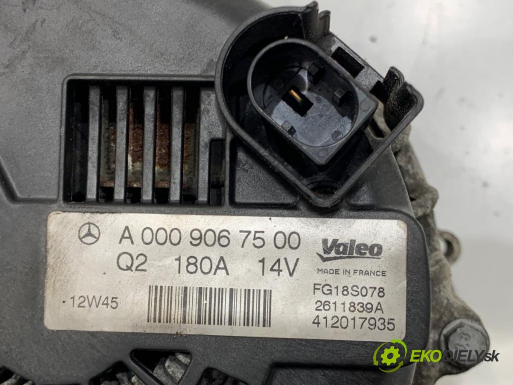 MERCEDES-BENZ W218 Kombi 2013 195 kW CLS 350 CDI / d 4-matic (218.993) 2987 Alternátor A0009067500 (Alternátor)