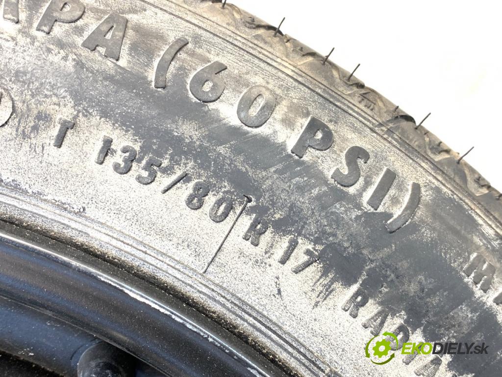 BMW E60 sedan 2004 160 kW 530 d 2993 koleso dojazdové 17 4.00 5X120 72 135/80 R17
