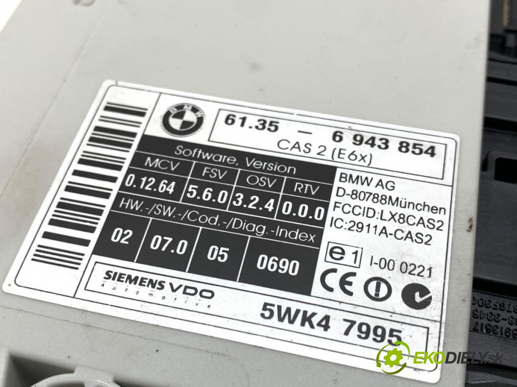 BMW E60 sedan 2004 160 kW 530 d 2993 modul CAS 6943854