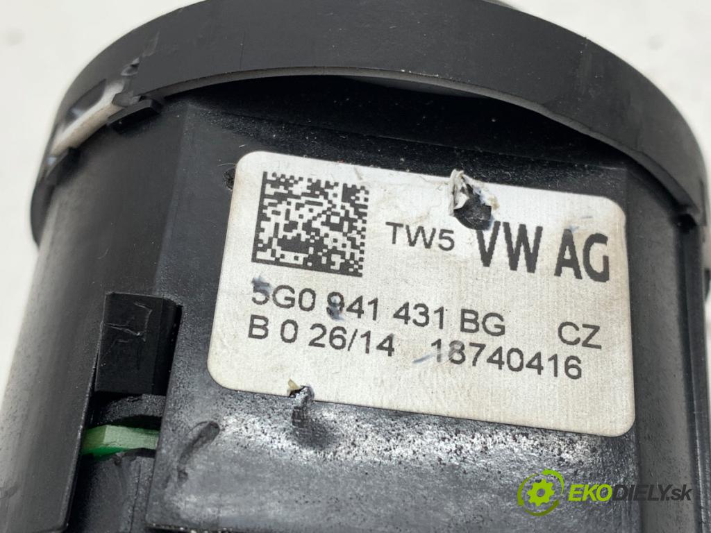 VW GOLF VII liftback 2014 77 kW 1.6 TDI 1598 Spínač svetiel 5G0941431BG