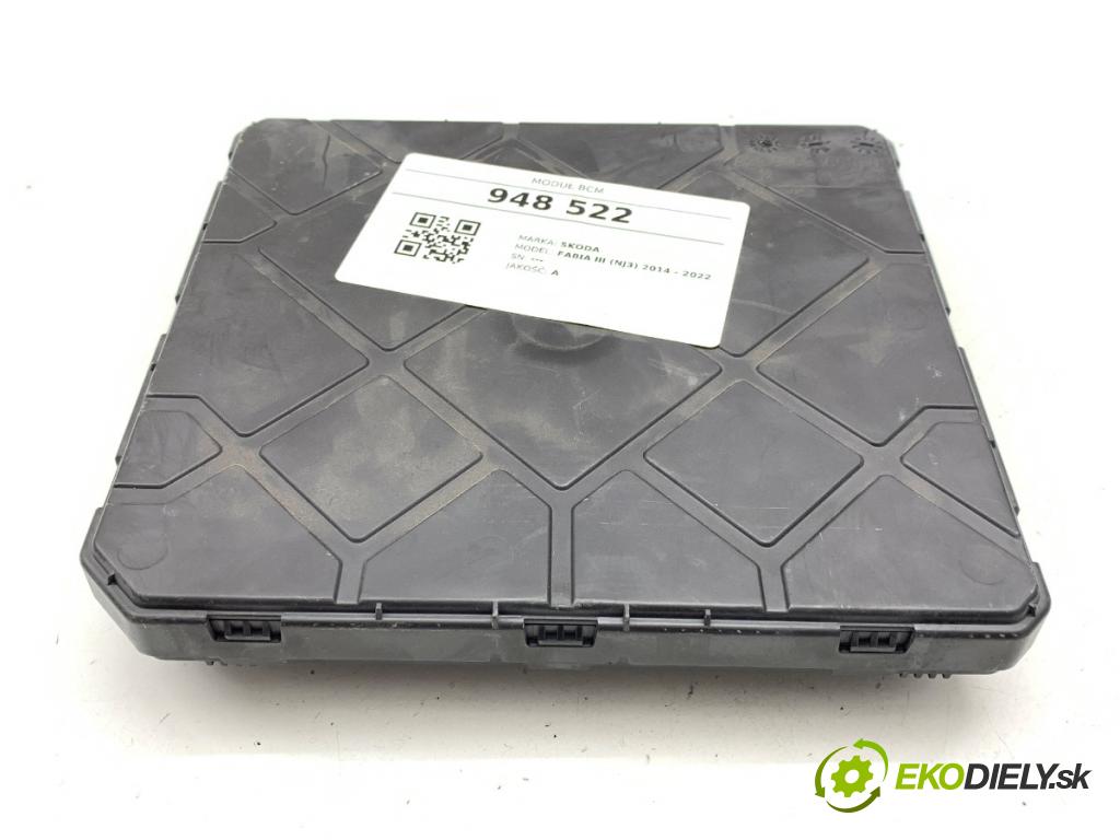 SKODA FABIA III liftback 2019 55 kW 1.0 999 modul BCM 2Q0937087A (Řídící jednotka ostatní)