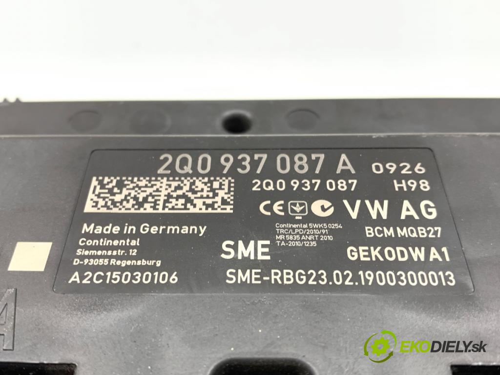 SKODA FABIA III liftback 2019 55 kW 1.0 999 modul BCM 2Q0937087A (Řídící jednotka ostatní)