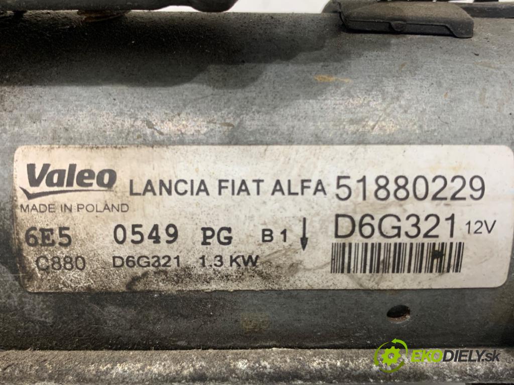 FIAT GRANDE PUNTO liftback 2015 55 kW 1.3 D Multijet 1248 Štartér 51880229 (Štartér)