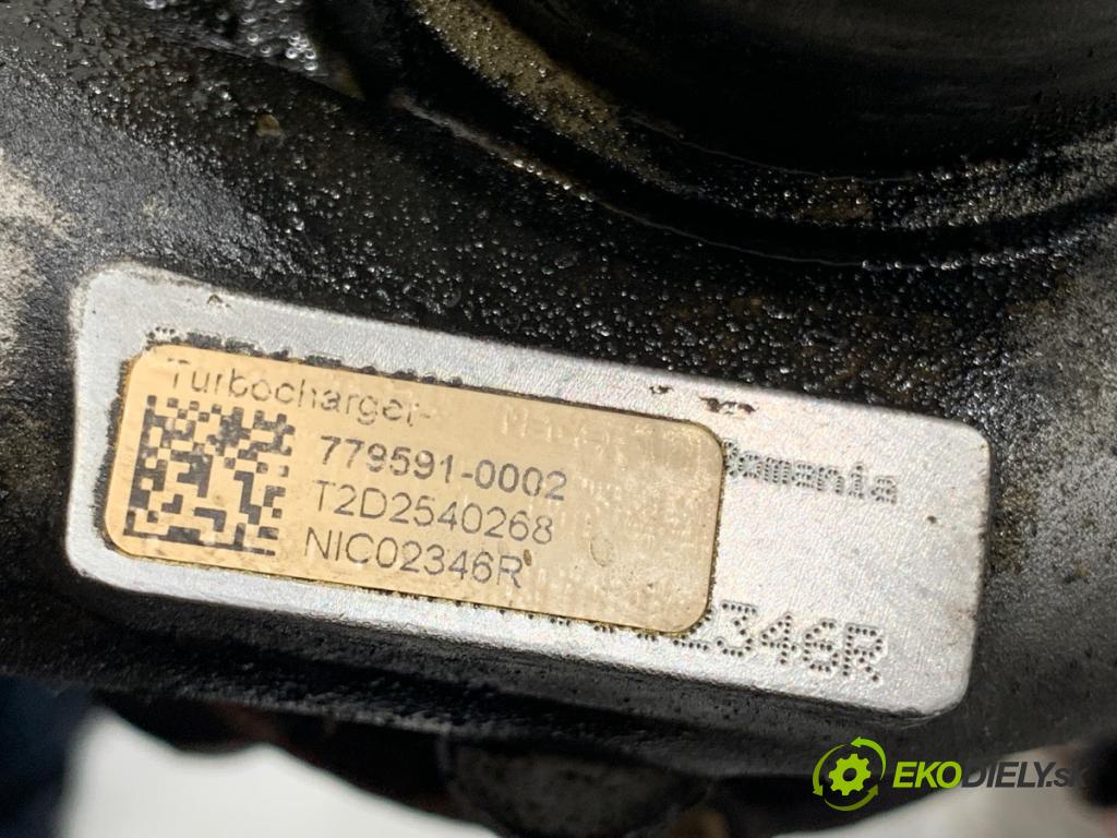 OPEL ASTRA J liftback 2010 81 kW 1.7 CDTI (68) 1686 turbo 779591-0002 (Kompletní turbodmychadlo)