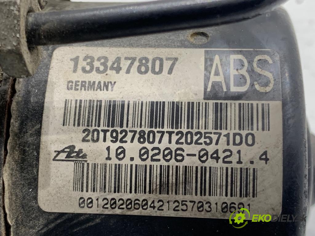 OPEL ASTRA J liftback 2010 81 kW 1.7 CDTI (68) 1686 Pumpa ABS 13347807 (Pumpa ABS)