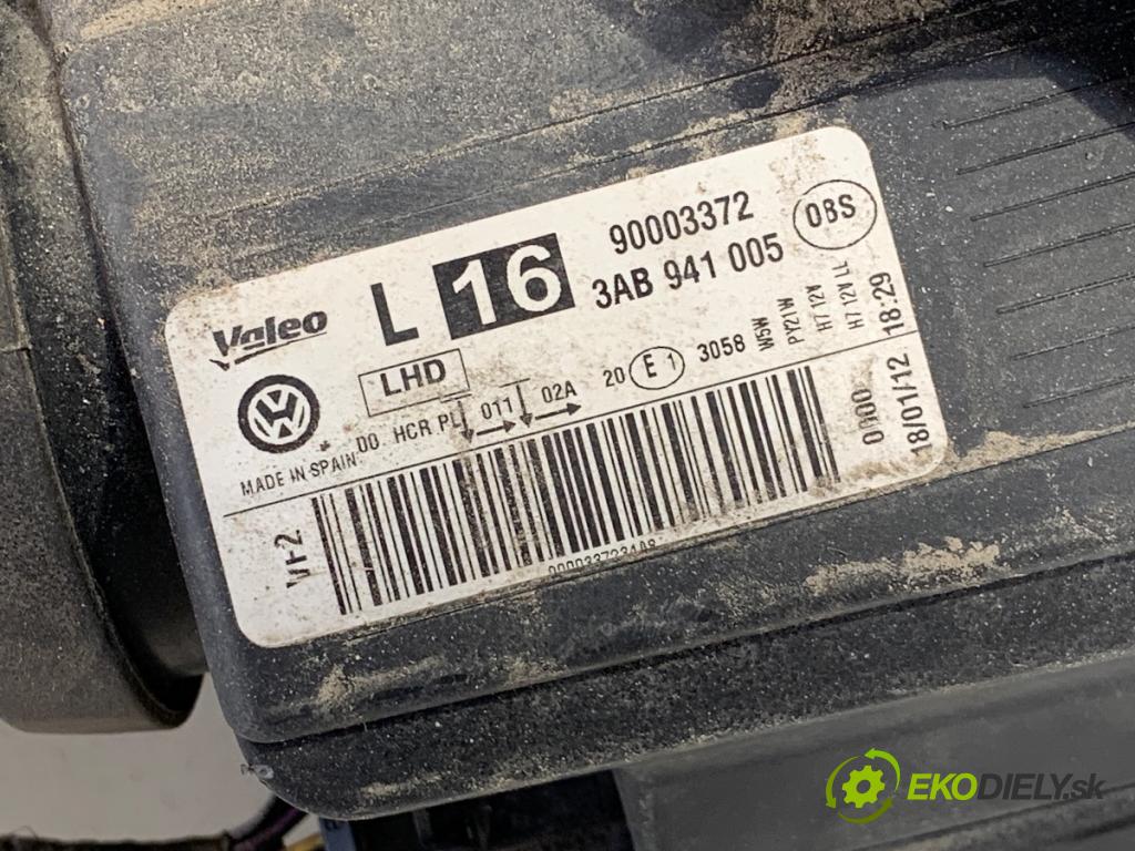 VW PASSAT B7 Kombi 2012 125 kW 2.0 TDI 1968 světlomet levý přední část 3AB941005