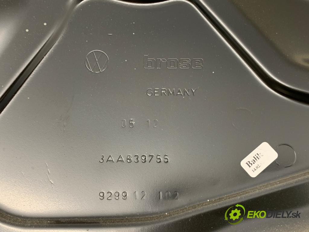 VW PASSAT B7 Kombi 2012 125 kW 2.0 TDI 1968 Mechanizmus okna ľavy zad 3AA839755