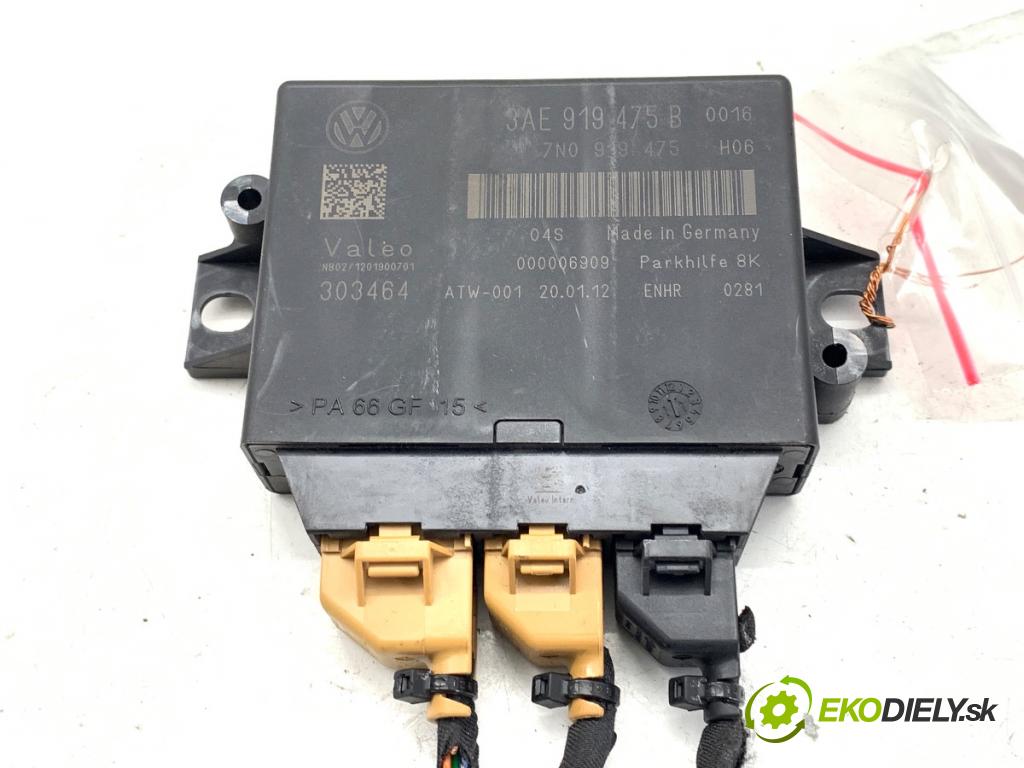 VW PASSAT B7 Kombi 2012 125 kW 2.0 TDI 1968 Modul PDC 3AE919475B (Riadiaca jednotka ostatné)