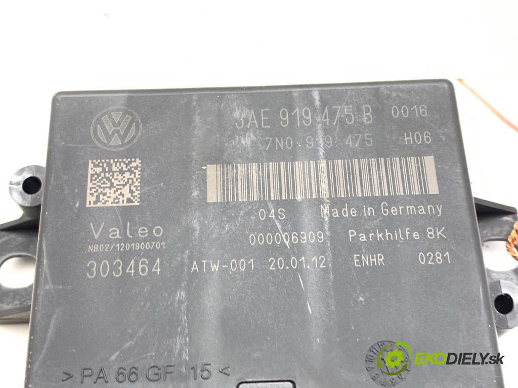 VW PASSAT B7 Kombi 2012 125 kW 2.0 TDI 1968 Modul PDC 3AE919475B (Riadiaca jednotka ostatné)