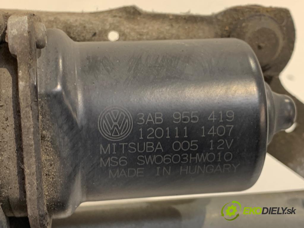 VW PASSAT B7 Kombi 2012 125 kW 2.0 TDI 1968 Mechanizmus stieračov predný 3AB955023 (Motorček stieračov predný)