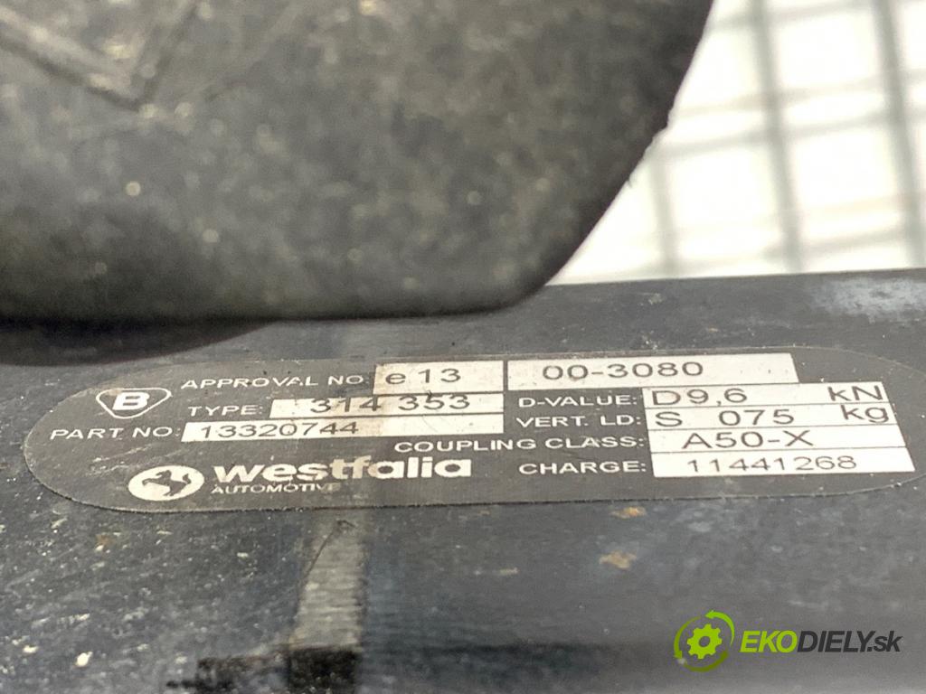 OPEL ASTRA J Kombi 2014 100 kW 1.6 CDTi (35) 1598 Hák tažné zařízení 13320744 (Tažné zařízení)