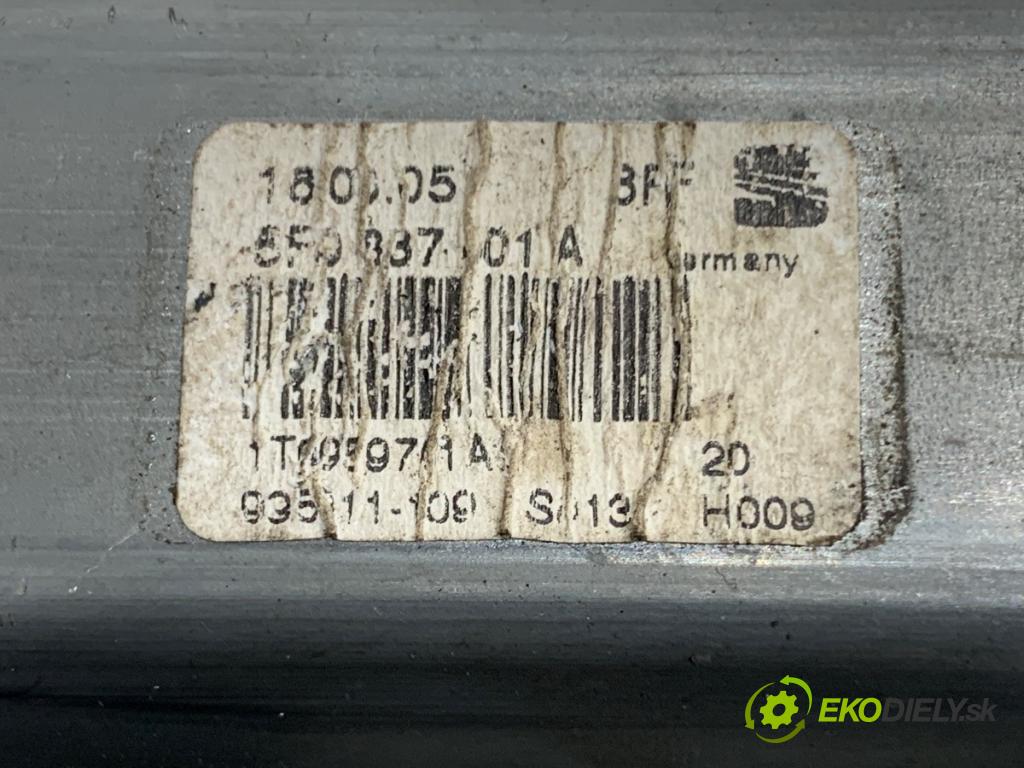 SEAT TOLEDO III nadwozie wielkoprzestrzenne (MPV) 2005 103 kW 2.0 TDI 1968 Mechanizmus okna ľavy predný 1K0959793D