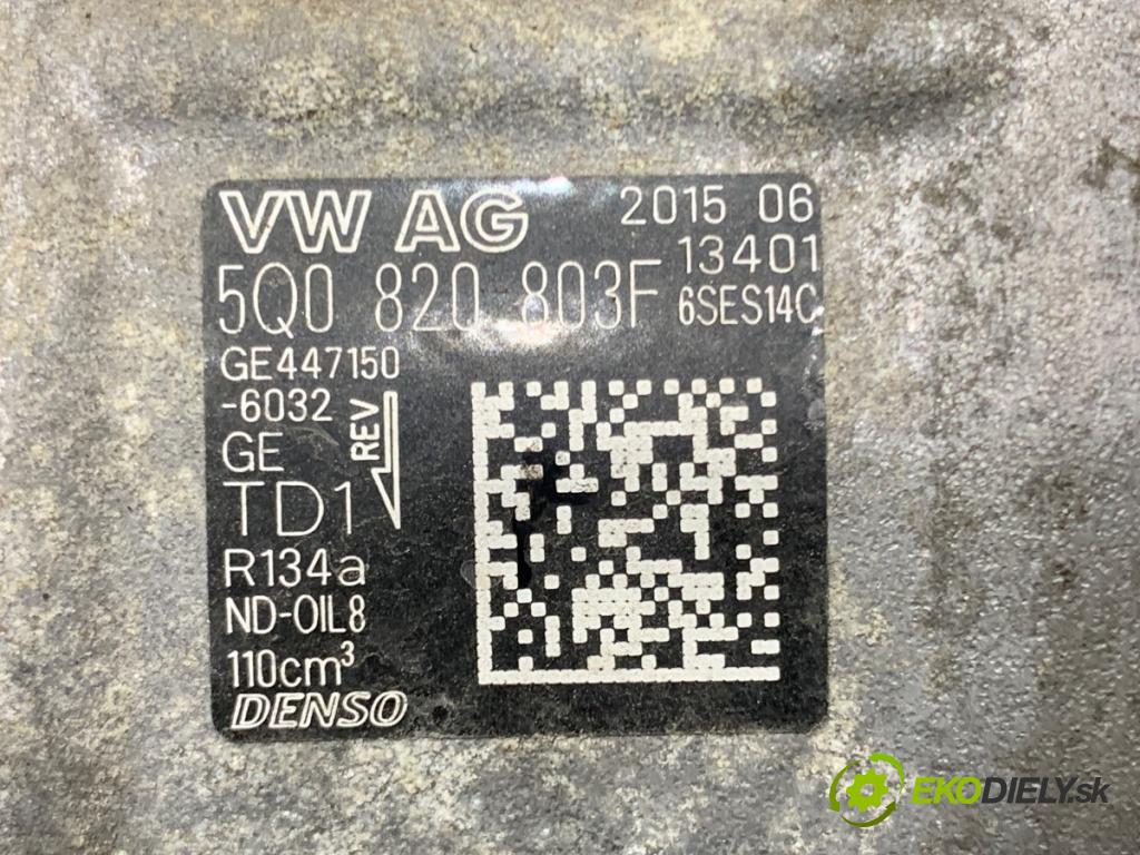 VW GOLF VII Kombi 2015 81 kW 1.6 TDI 1598 Kompresor klimatizácie 5Q0820803F (Kompresor klimatizácie)