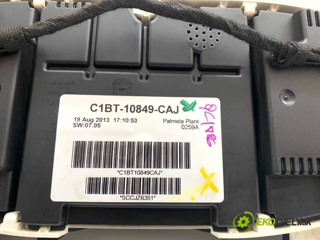 FORD FIESTA MK7 liftback 2013 55 kW 1.5 TDCi 1499 prístrojovka C1BT-10849-CAJ (Přístrojová deska)