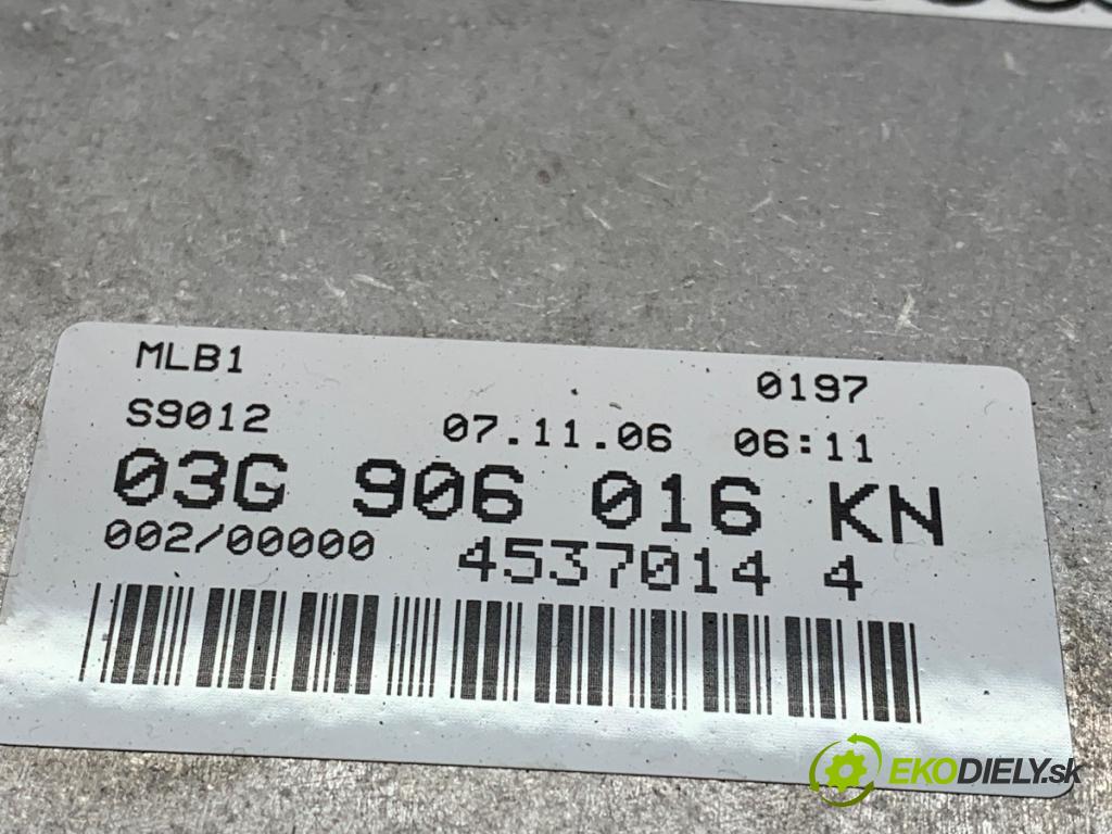 AUDI A4 B7 Kombi 2006 103 kW 2.0 TDI 1968 řídící jednotka motora 03G906016KN (Řídicí jednotka)