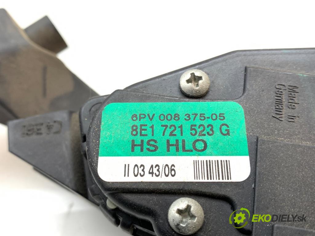 AUDI A4 B7 Kombi 2006 103 kW 2.0 TDI 1968 Potenciometer plynu 8E1721523G (Potenciometer plynového pedálu)