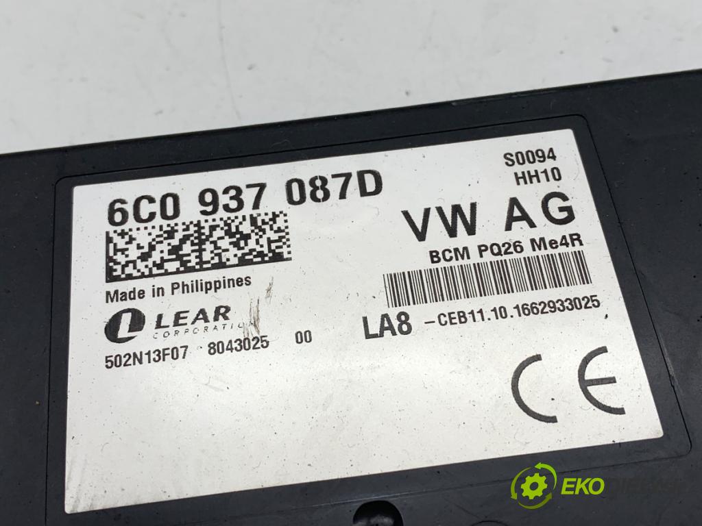 SKODA FABIA III liftback 2016 66 kW 1.2 TSI 1197 modul komfortu 6C0937087D (Komfortní modul)