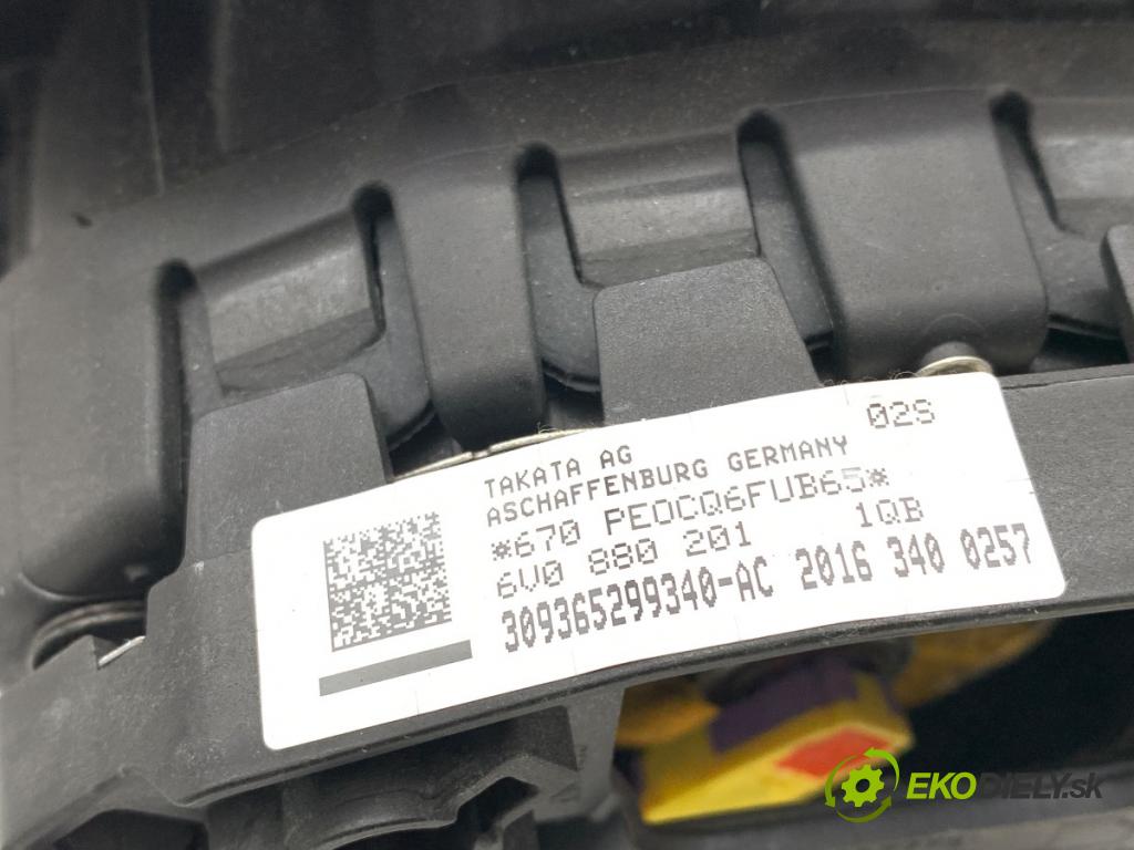 SKODA FABIA III liftback 2016 66 kW 1.2 TSI 1197 AirBag volantu 6V0880201 (Airbag)