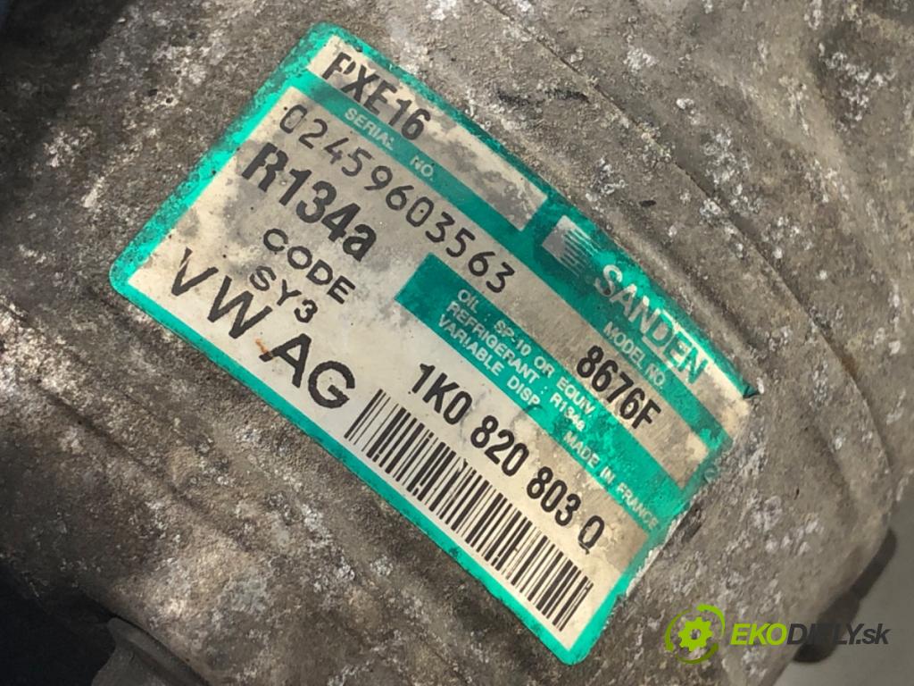 SEAT TOLEDO III nadwozie wielkoprzestrzenne (MPV) 2005 103 kW 2.0 TDI 1968 kompresor klimatizace 1K0820803Q (Kompresor klimatizace)