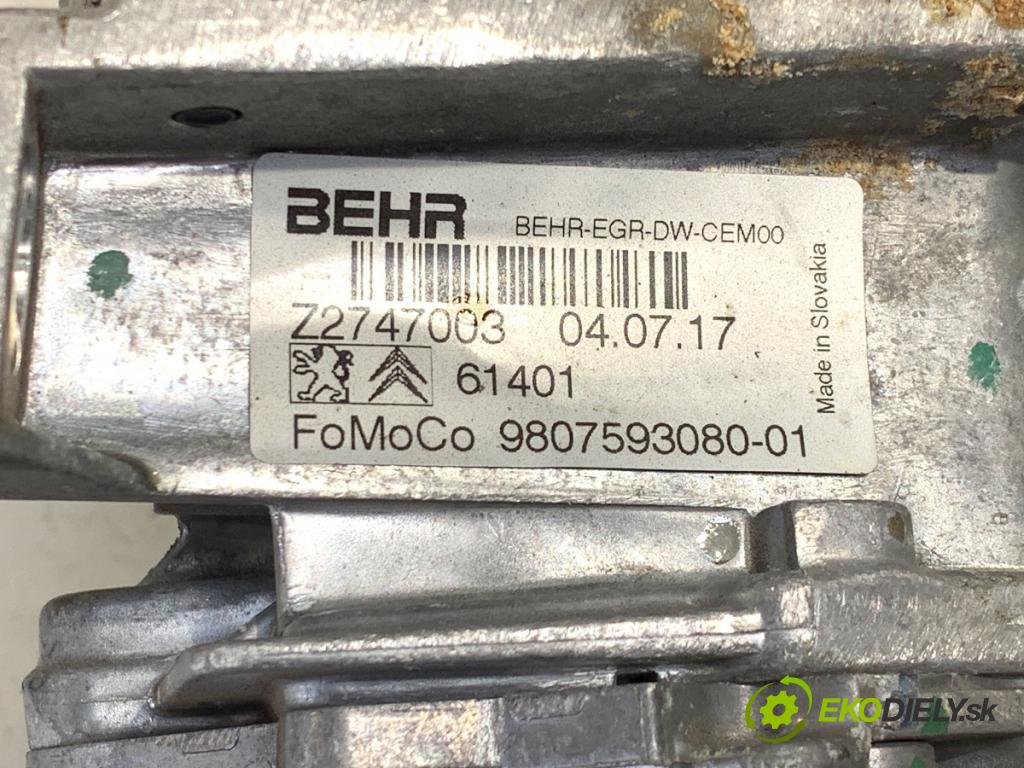 PEUGEOT 508 I sedan 2017 110 kW 2.0 BlueHDi 150 1997 chladič EGR 9807593080