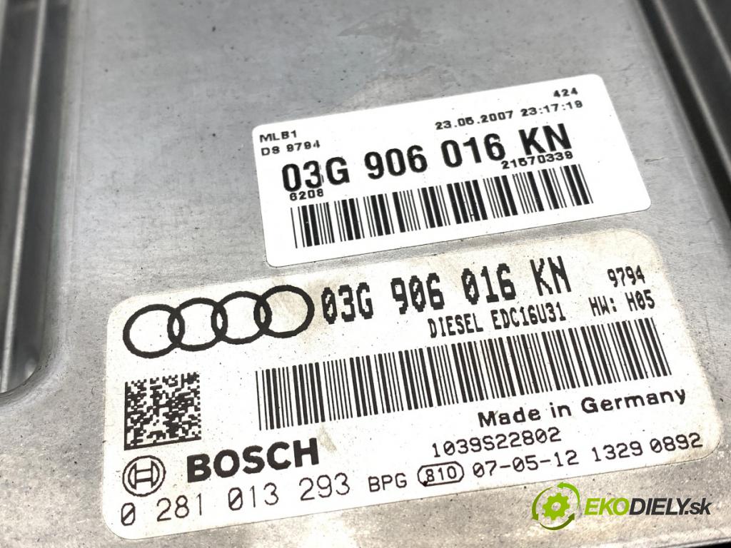 AUDI A4 B7 Kombi 2007 103 kW 2.0 TDI 1968 riadiaca jednotka Motor 03G906016KN (Riadiaca jednotka)