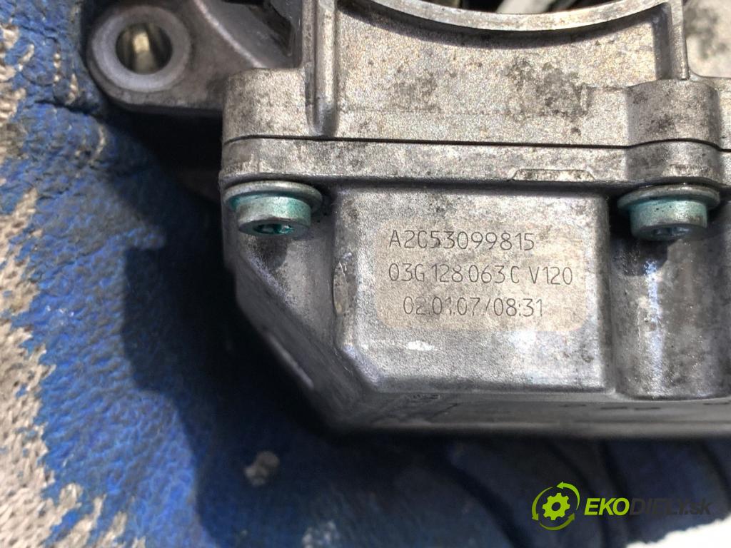 AUDI A4 B7 Kombi 2007 103 kW 2.0 TDI 1968 škrtíci klapka 03G128063C (Škrticí klapka)