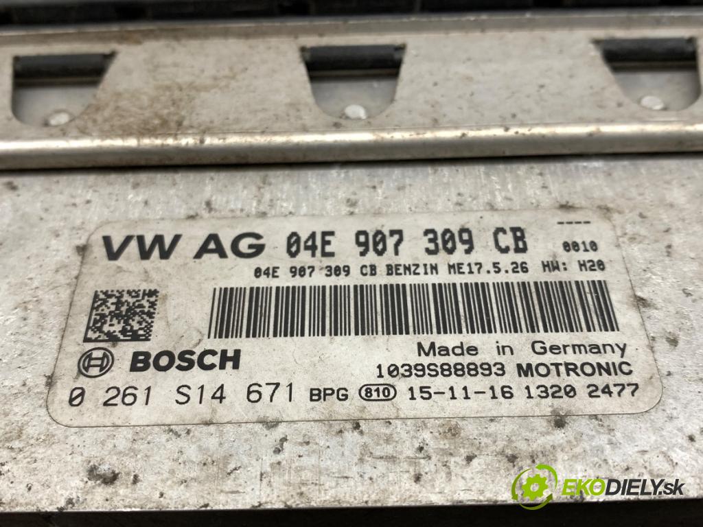 SKODA FABIA III liftback 2015 55 kW 1.0 999 riadiaca jednotka Motor 04E907309CB (Riadiaca jednotka)