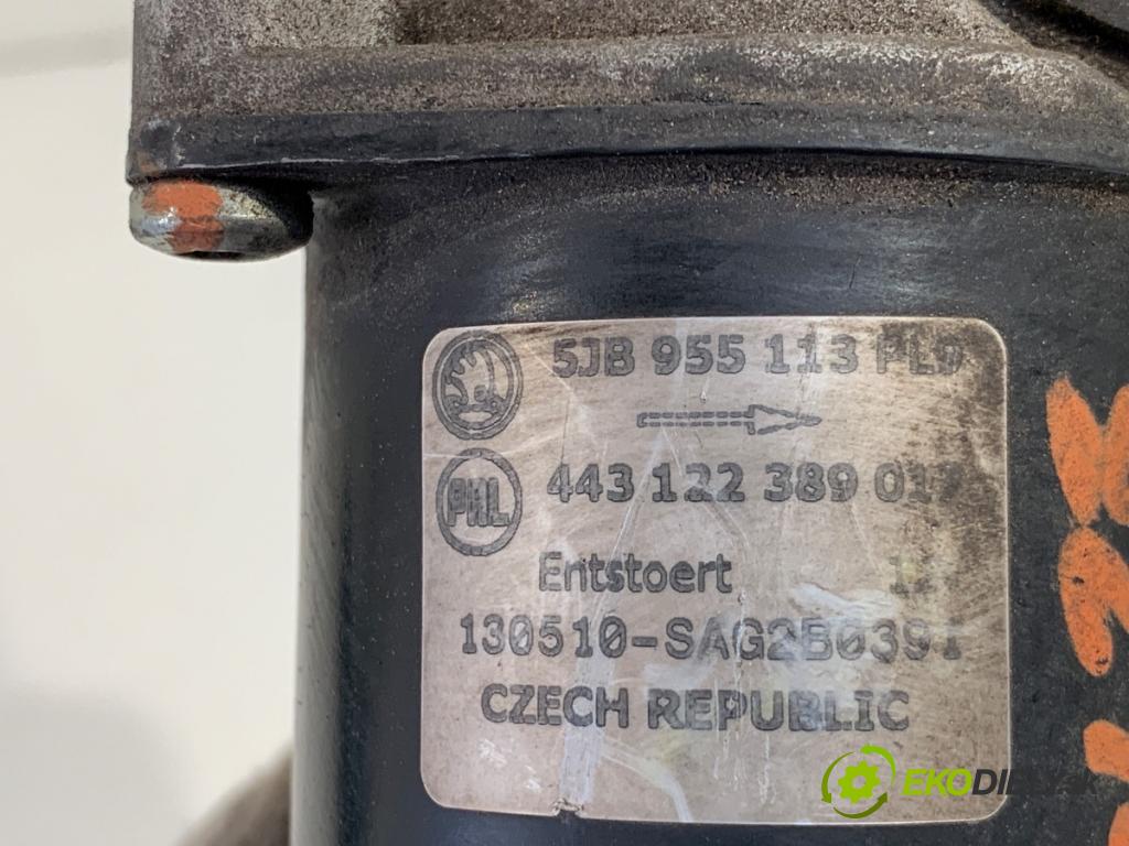 SKODA FABIA III liftback 2015 55 kW 1.0 999 mechanismus stěračů přední část 5FB955113 (Motorek stěračů přední)
