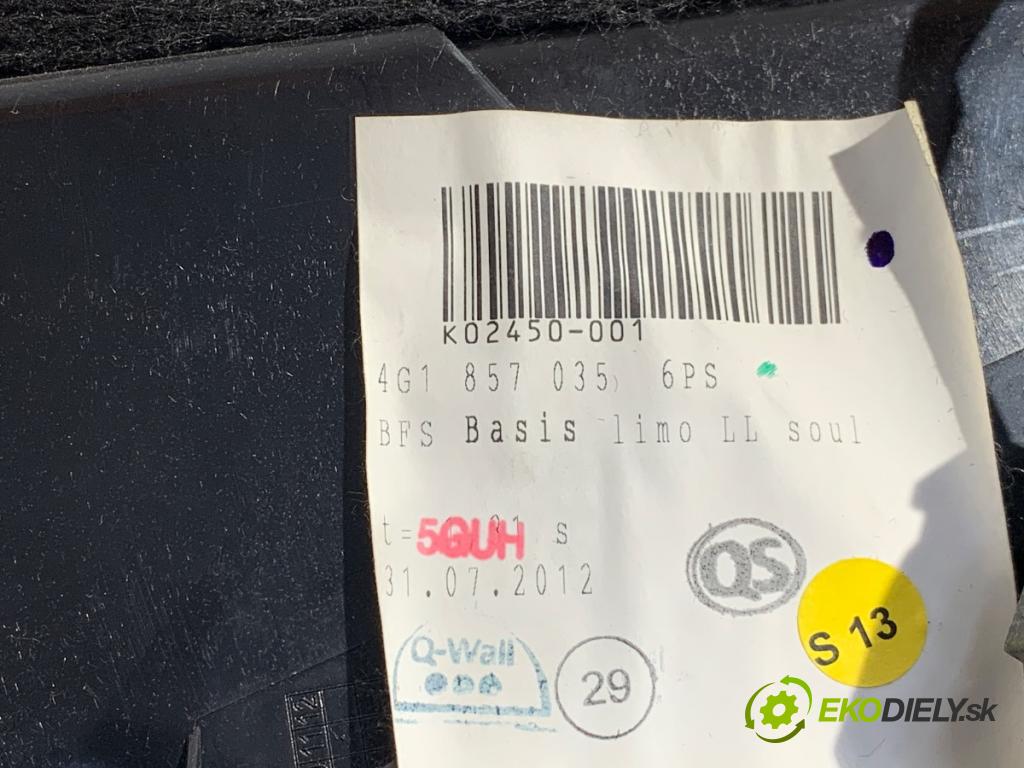 AUDI A6 C7 Kombi 2012 130 kW 2.0 TDI 1968 Priehradka, kastlík spolujazdca 4G1857035 (Priehradka (kastlík))