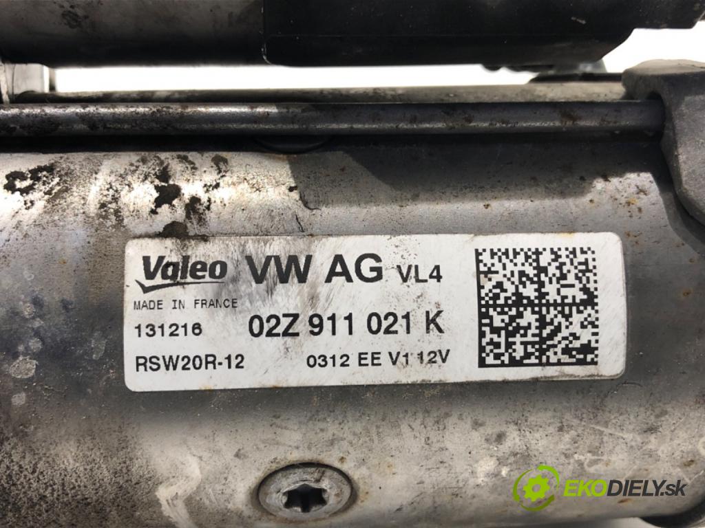 SKODA OCTAVIA III Kombi 2017 81 kW 1.6 TDI 1598 startér 02Z911021K (Startér)