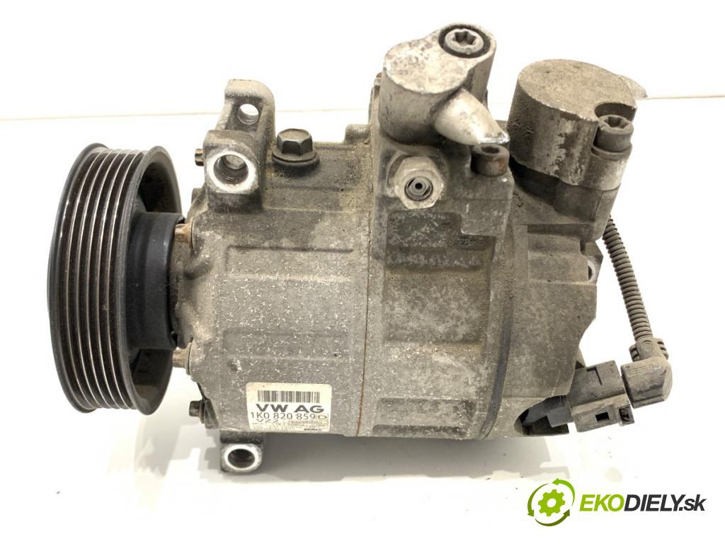 VW GOLF V Kombi 2007 75 kW 1.6 1595 kompresor klimatizace 1K0820859D (Kompresor klimatizace)