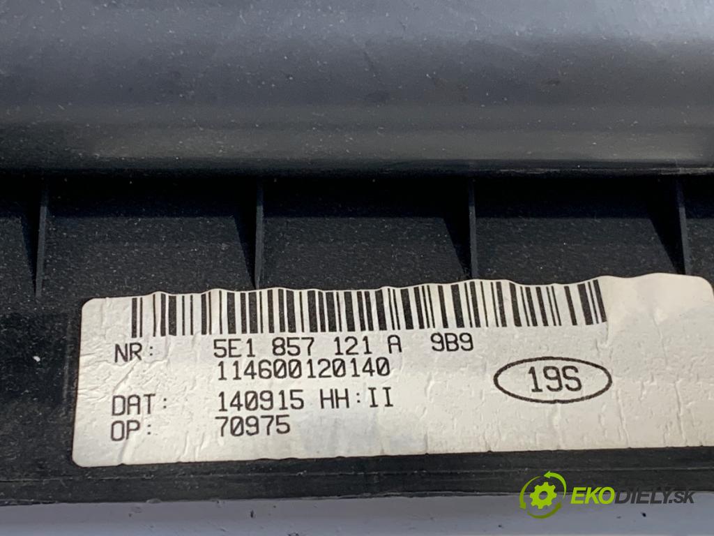 SKODA OCTAVIA III liftback 2015 81 kW 1.6 TDI 1598 Priehradka, kastlík spolujazdca 5E1857121A (Priehradka (kastlík))