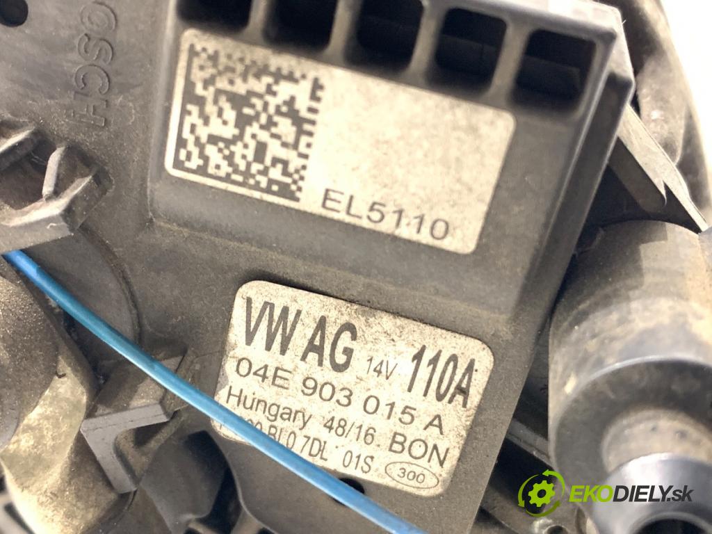SKODA FABIA III liftback 2016 66 kW 1.2 TSI 1197 Alternátor 04E903015A (Alternátor)