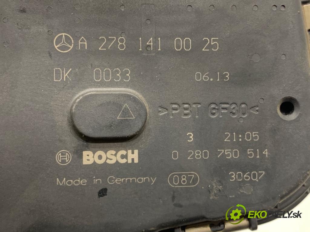 MERCEDES-BENZ C218 coupe 2014 300 kW CLS 500 (218.373) 4663 škrtíci klapka 2781410025 (Škrticí klapka)