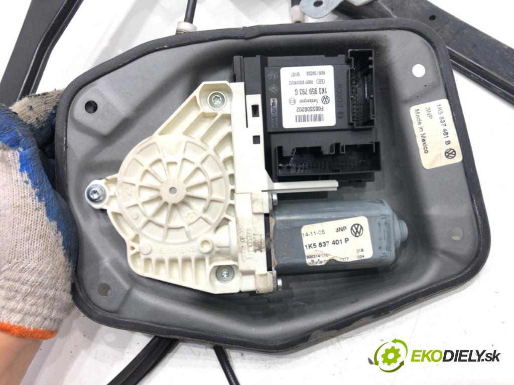 VW JETTA III sedan 2006 75 kW 1.6 1595 mechanismus okna levý přední část 1K0959793G